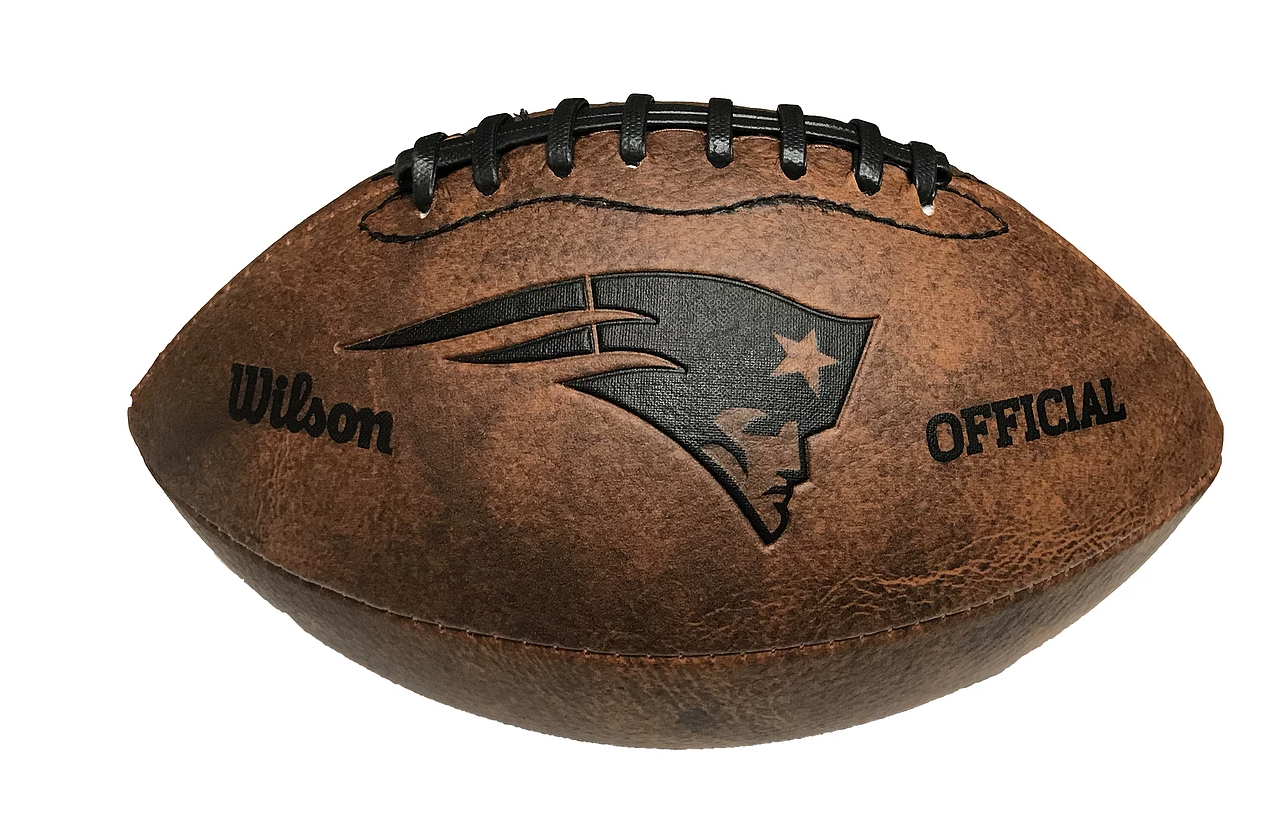 New England Patriots 9" Throwback Football Vintage logo