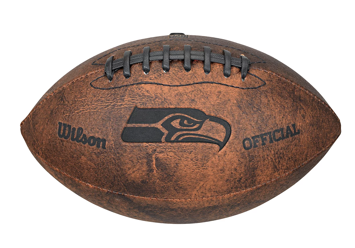 Seattle Seahawks 9" Throwback Football Vintage logo