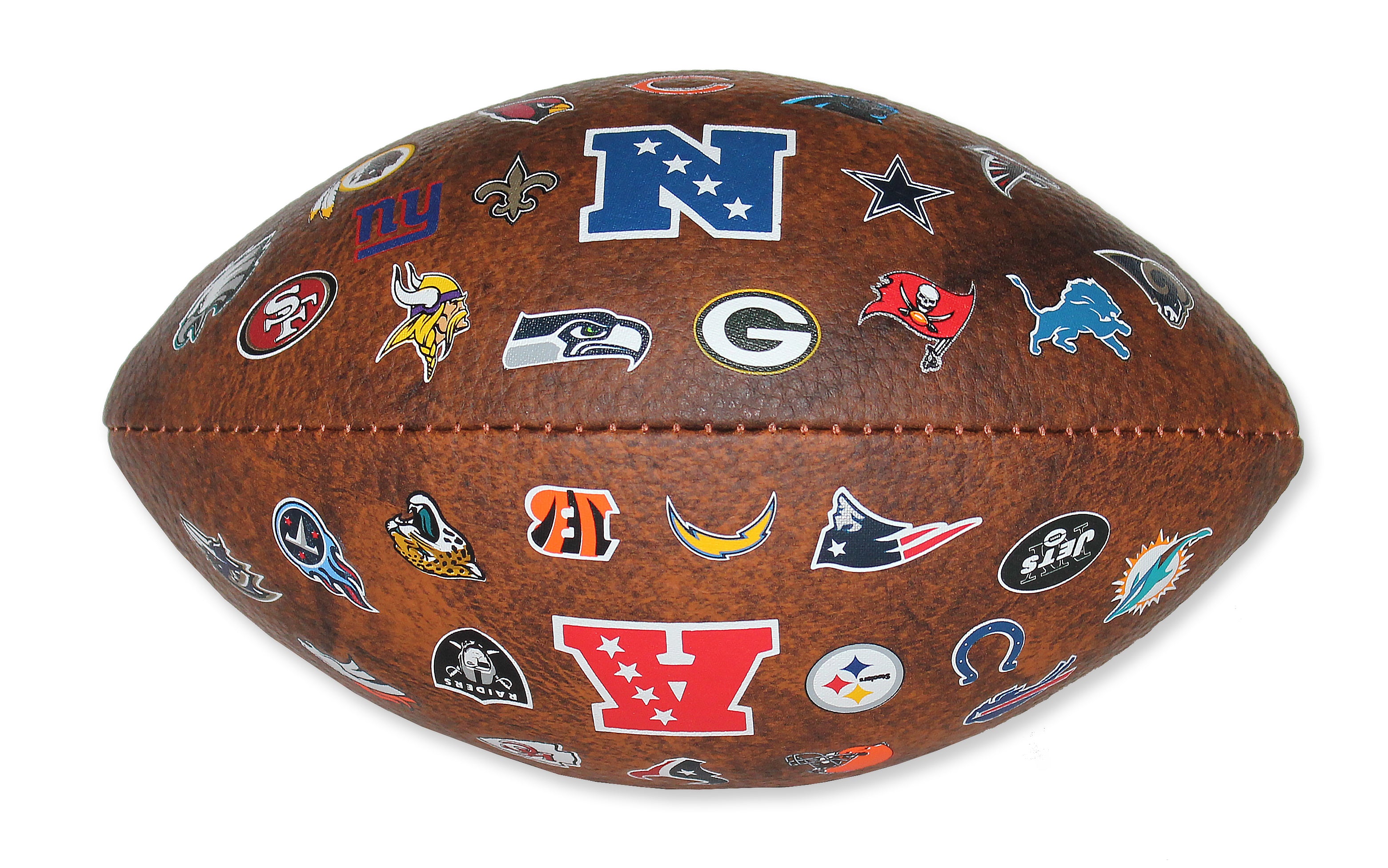 All 32 NFL Teams 9" Throwback Football Vintage logo