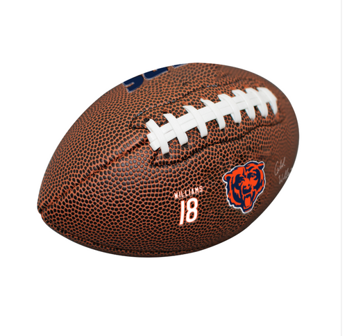 Chicago Bears 9" Player Football (Williams)