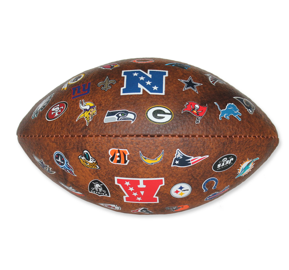 vintage bundle -official nfl 32 logo football and scoring kit